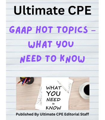 GAAP Hot Topics – What You Need to Know 2026